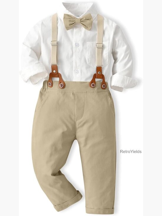Other - Toddler Boy Dress Outfit - Button Down Shirt & Pants Set